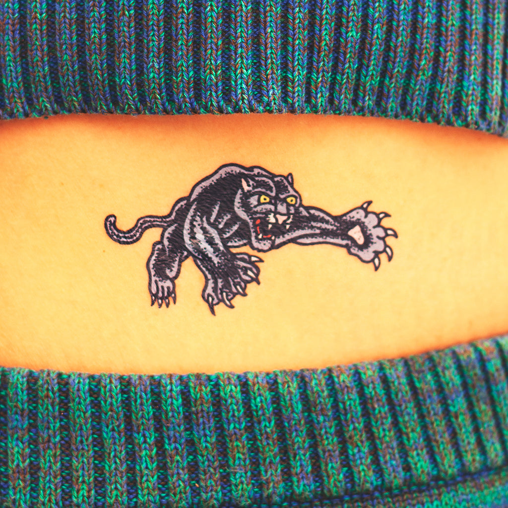Tattoonie temporary tattoos blue panther