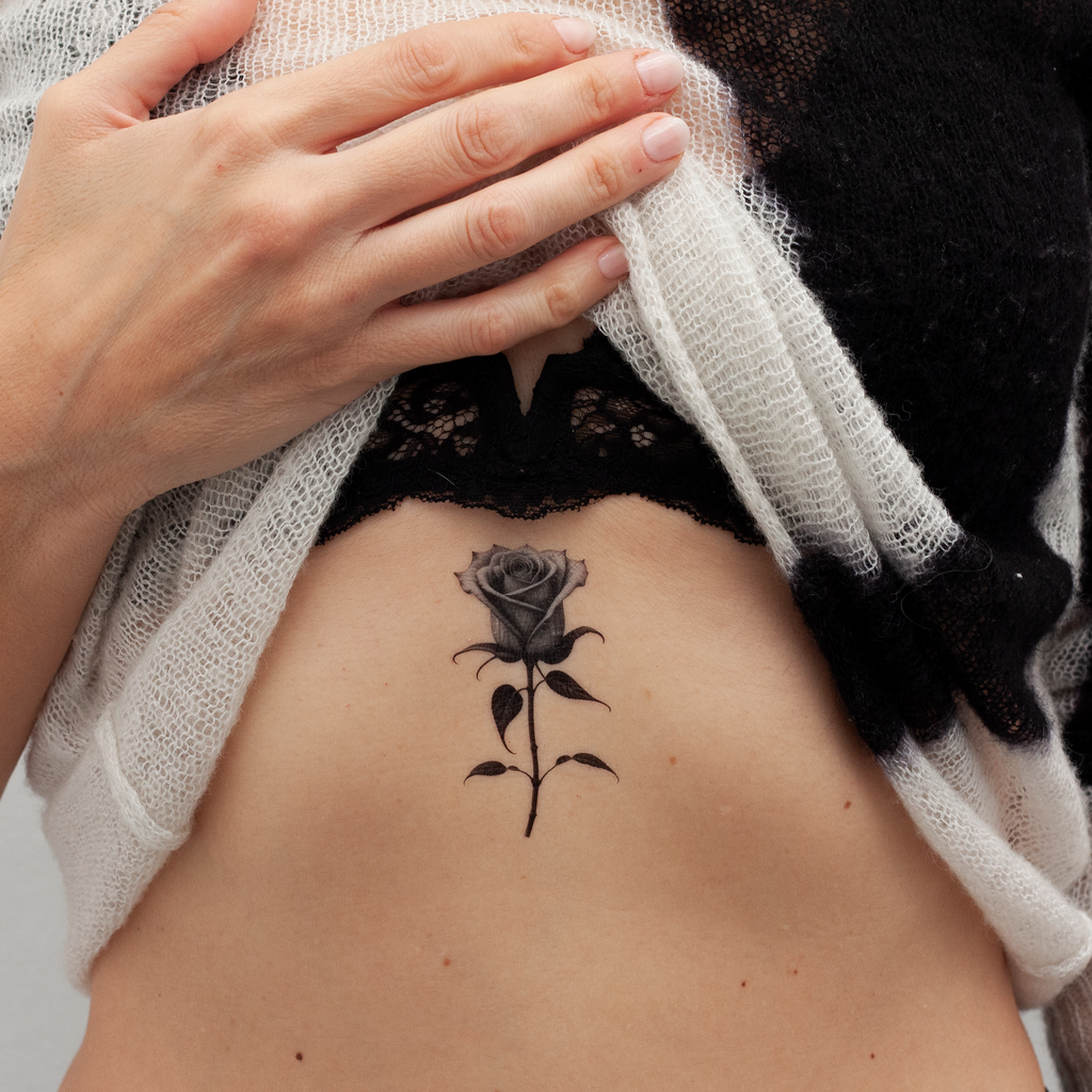 Small Rose Tattoo on Hip: A Quiet Bloom