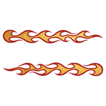 tatuaje llamas dorado tattoonie