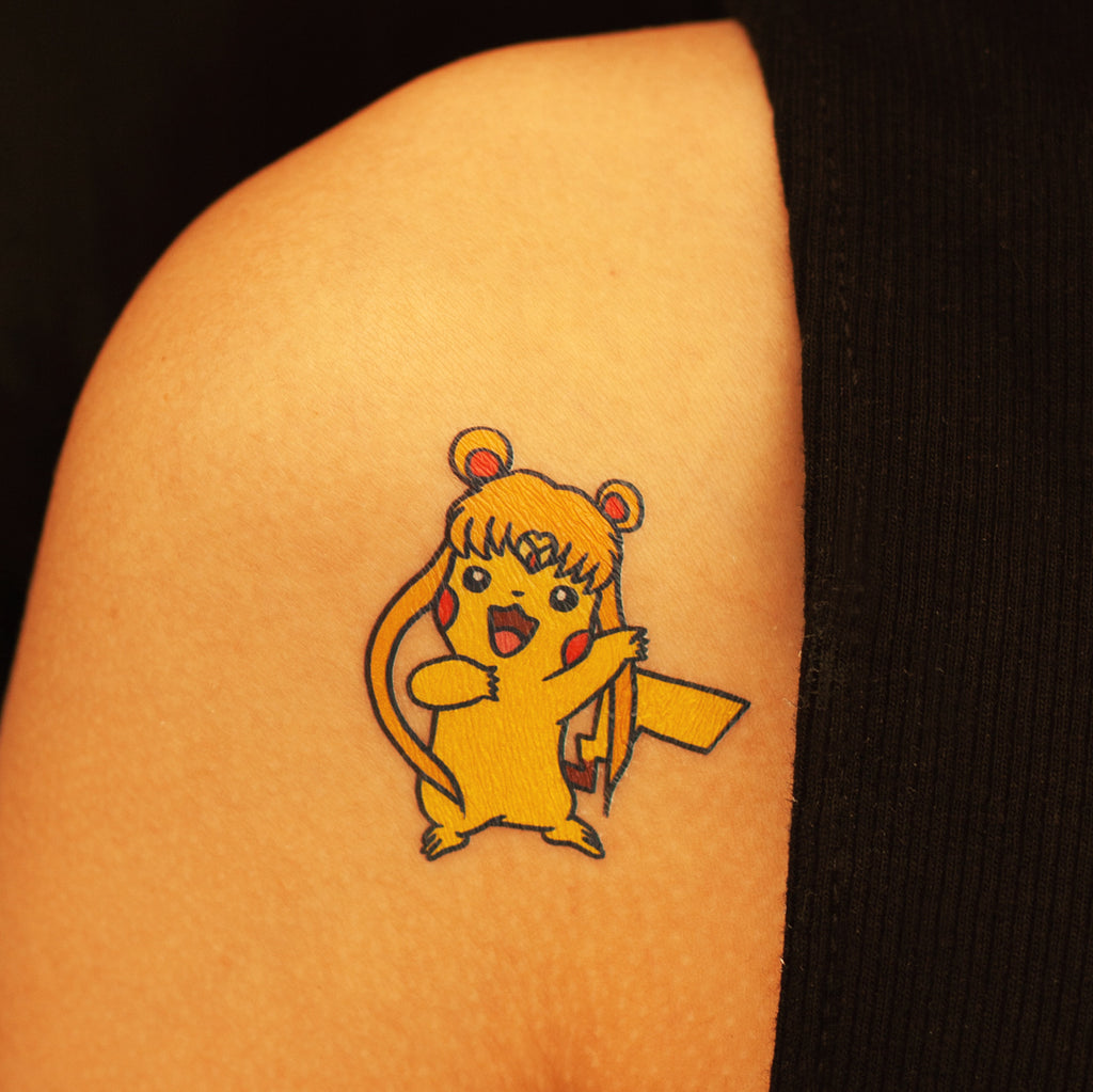 Buy TEMPORARY TATTOO Set of 2 Wrist Size Pokemon Temporary Tattoo Various  Patterns / Pikachu / Squirtle / Vaporeon / Charmander Online in India - Etsy