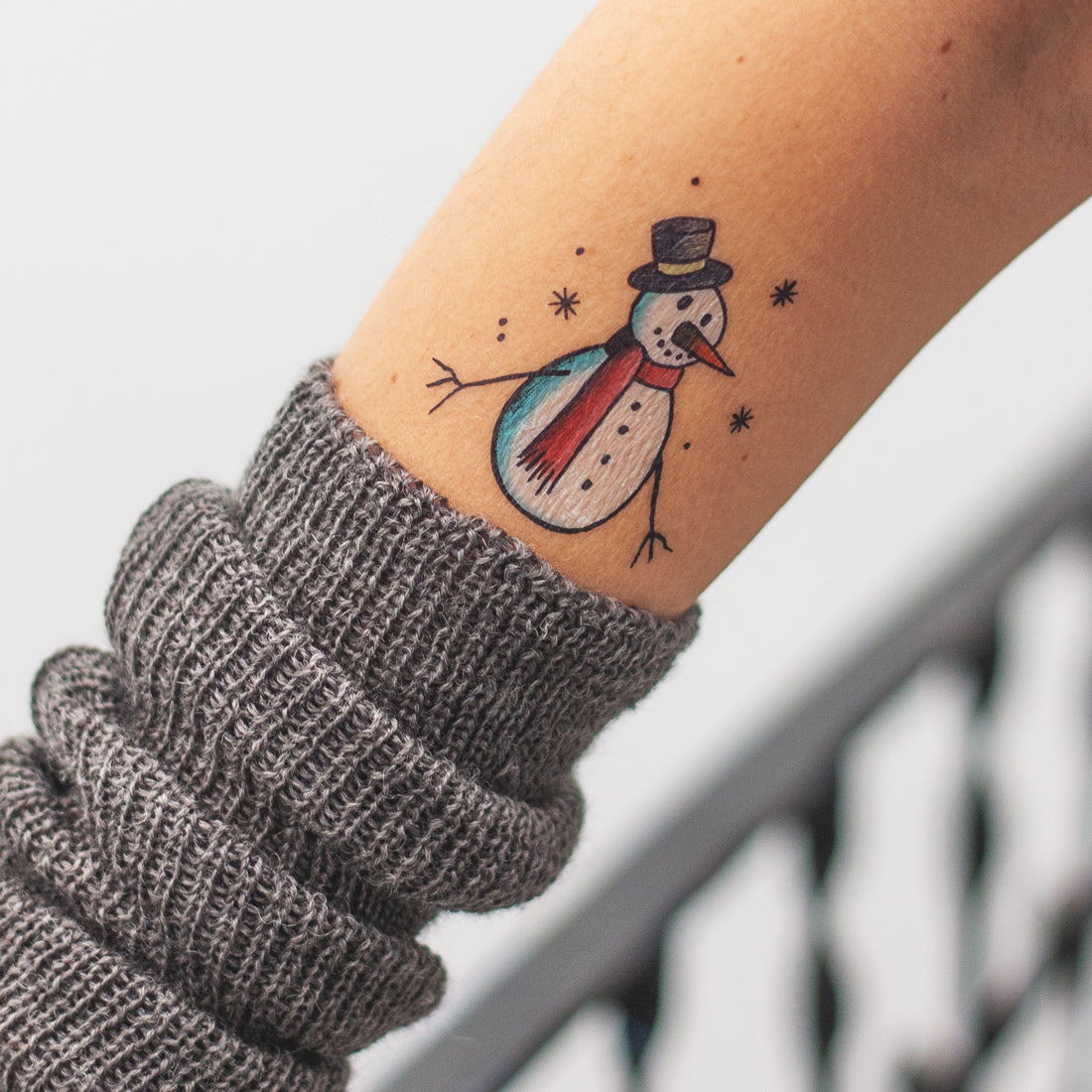 tatuaje muñeco nieve