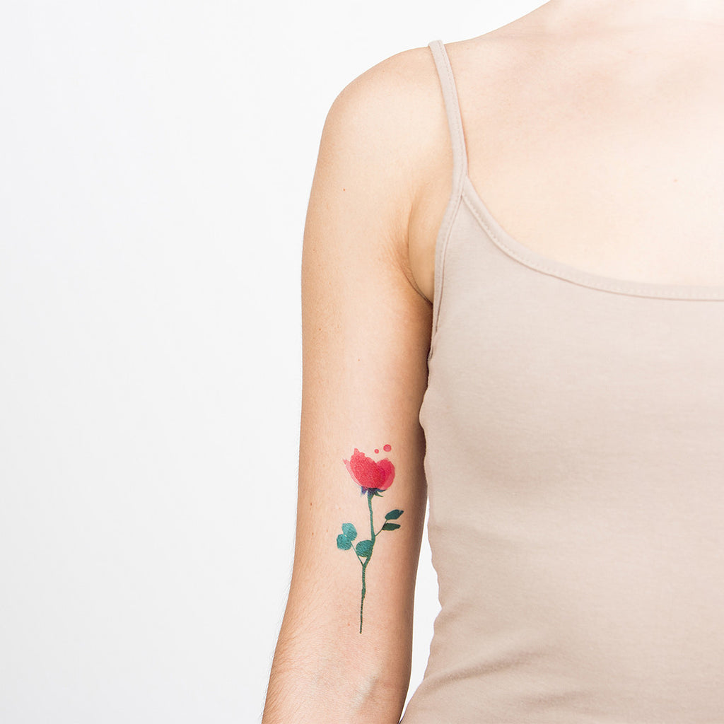 Tattoonie Temporary Tattoos rose conrad roset flower