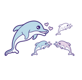 DOLPHIN LOVE (Set of 2) 