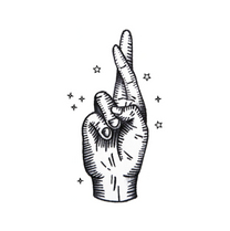 fingers crossed tattoo