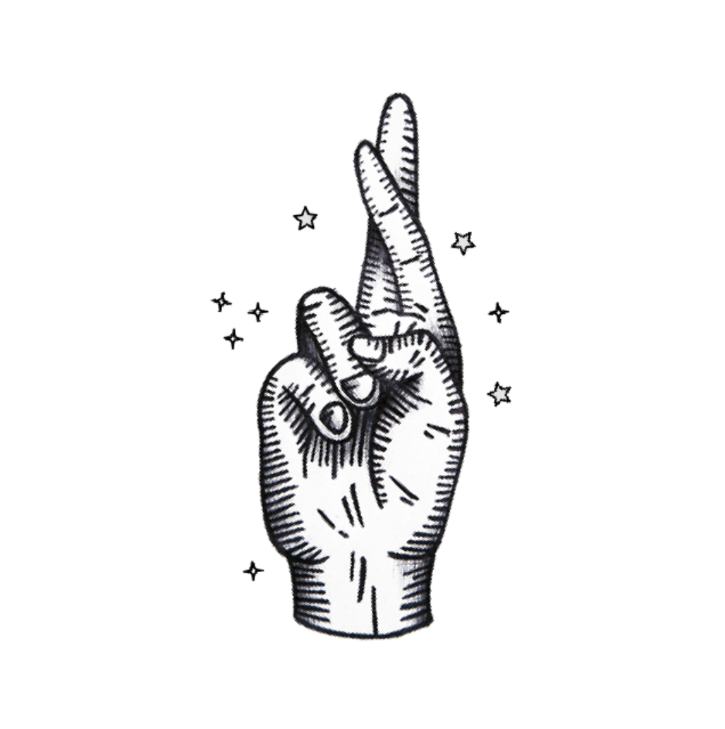 fingers crossed tattoo