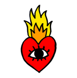 FIRING EYED HEART (Set of 2) 