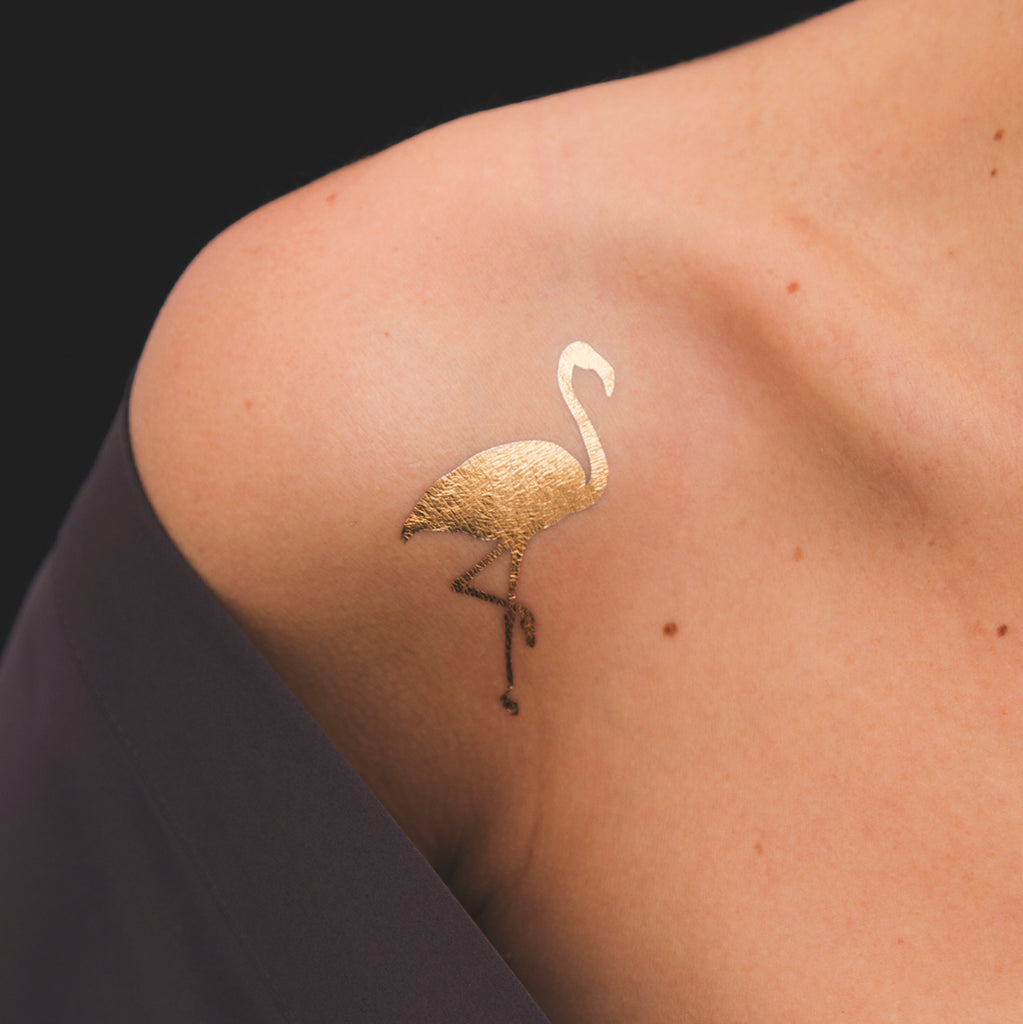 flamingo golden tattoo