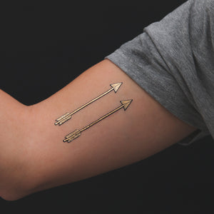 golden arrow tattoo
