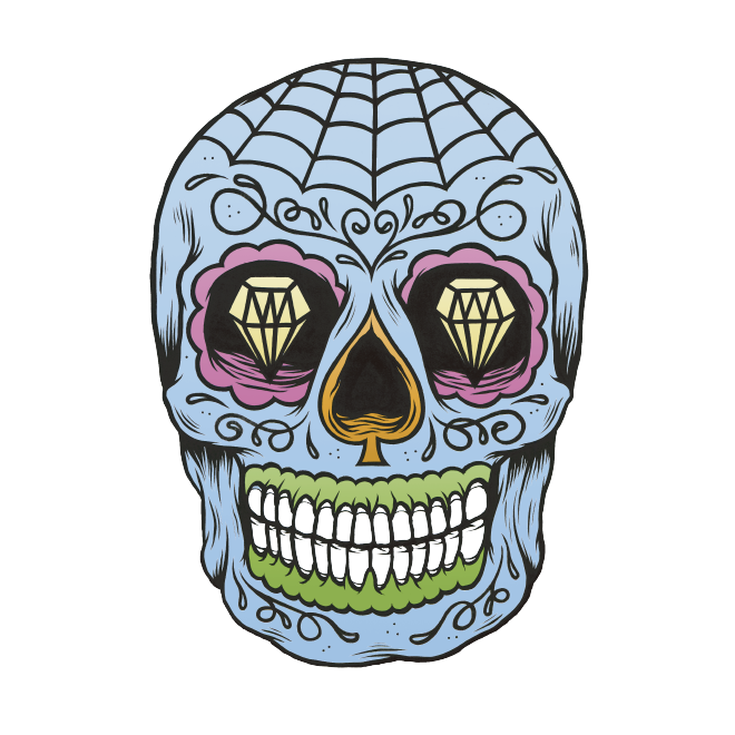 mexican skull tattoo