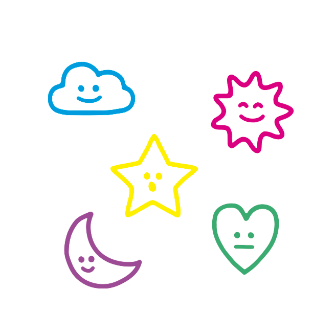 mini colored tattoos