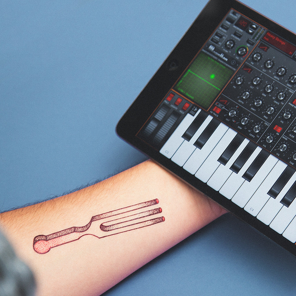 Tattoonie Temporary Tattoos tuning fork