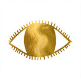 gold eye tattoo