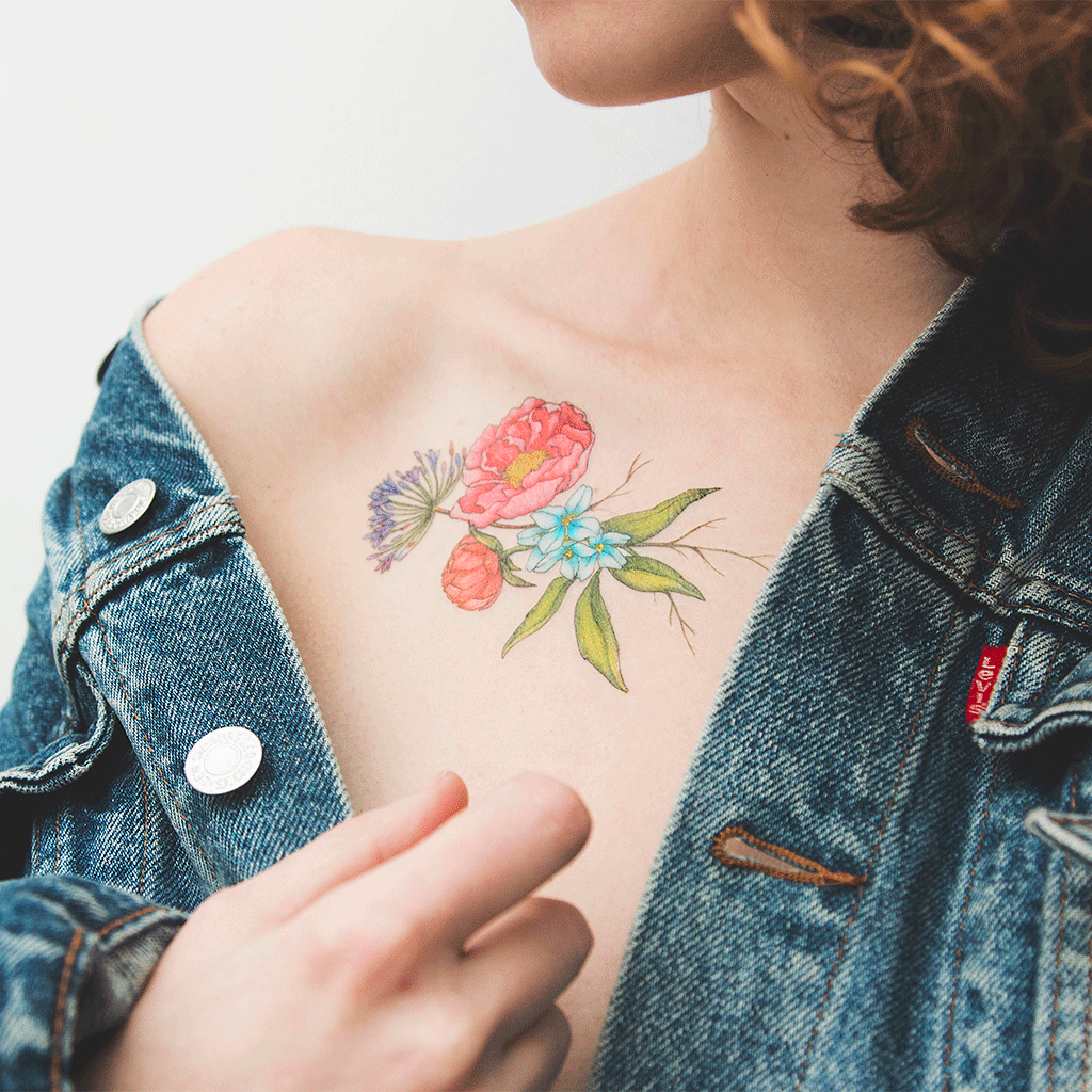 tatuaje flores