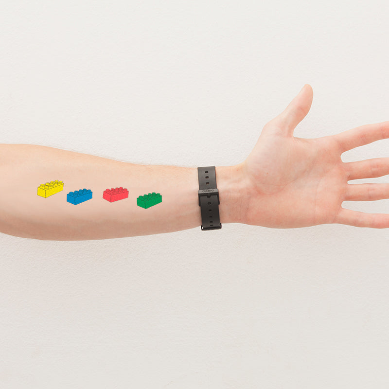 tattoonie temporary tattoos bricks lego