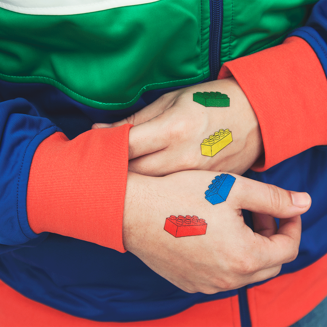 tattoonie temporary tattoos bricks lego