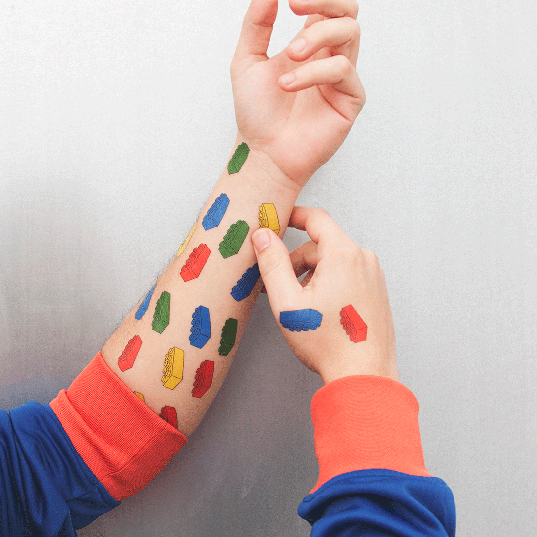 tattoonie temporary tattoos bricks lego