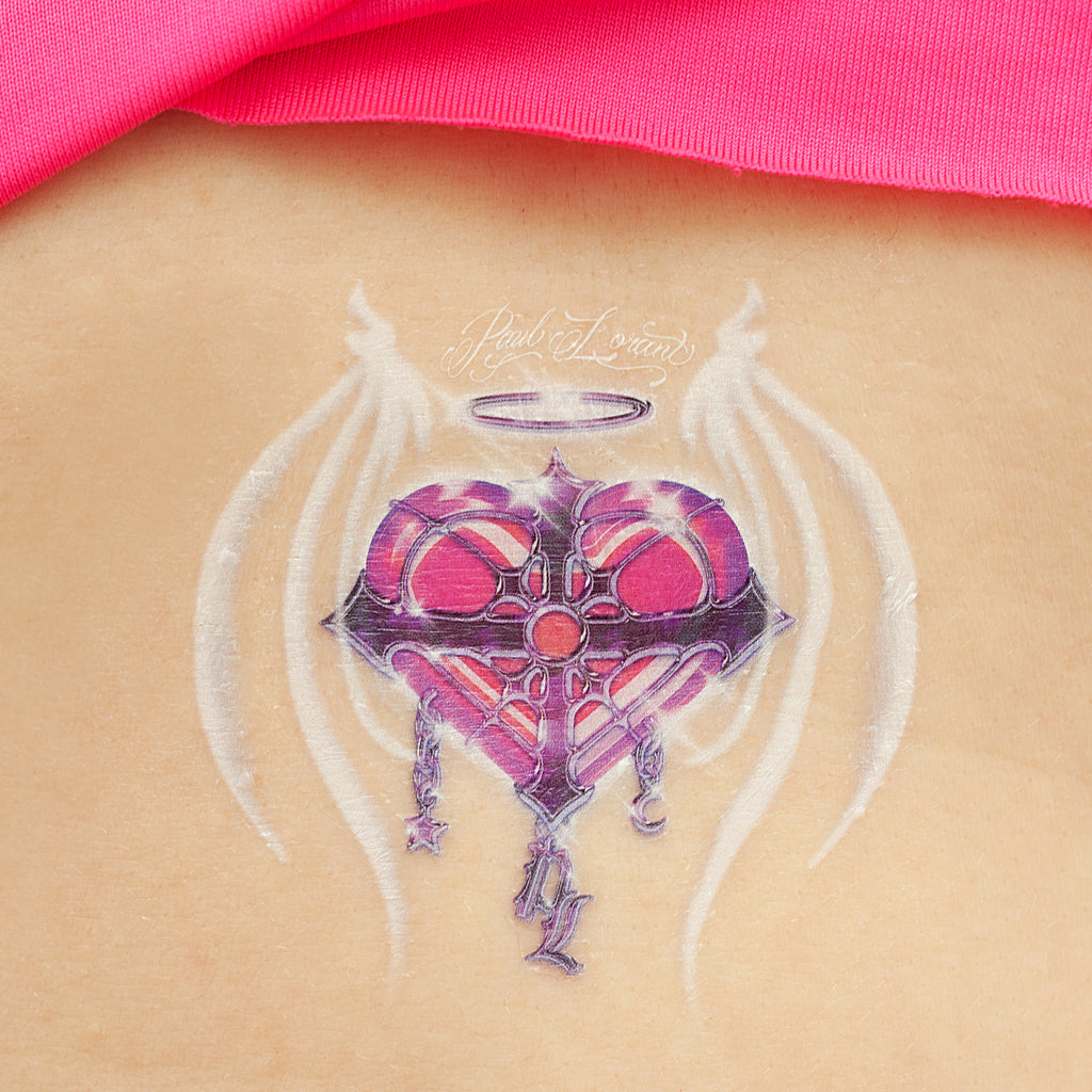 y2k heart tattoo