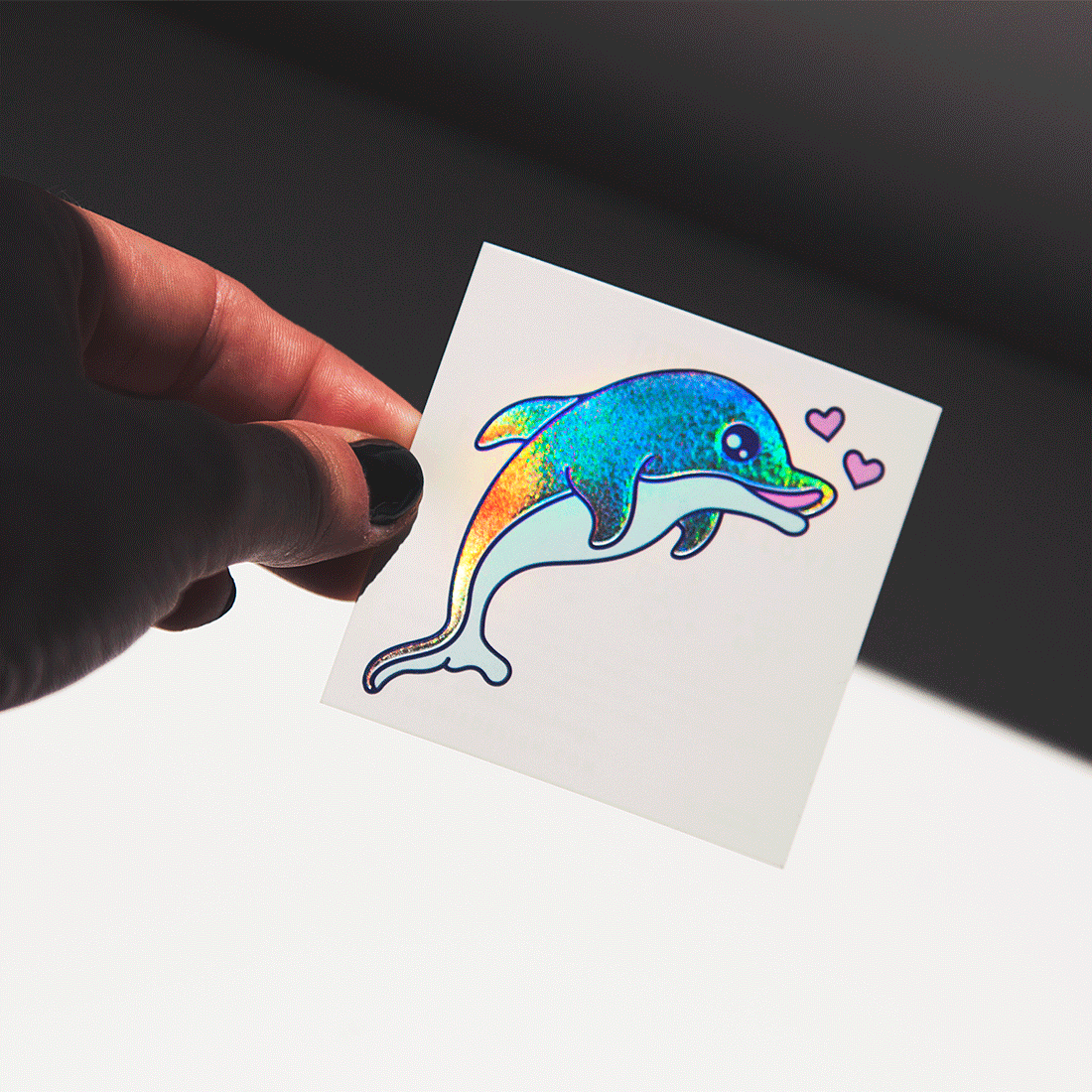 iridescent dolphin tattoo
