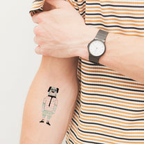 tatuaje perro vestido