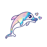 iridescent dolphin tattoo