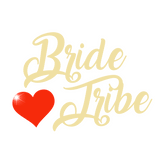 bride tribe glitter tattoo