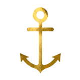 golden anchor tattoo