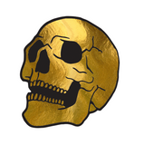 golden skull tattoo