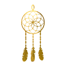 golden dream catcher tattoo