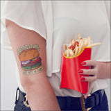 burger tattoo