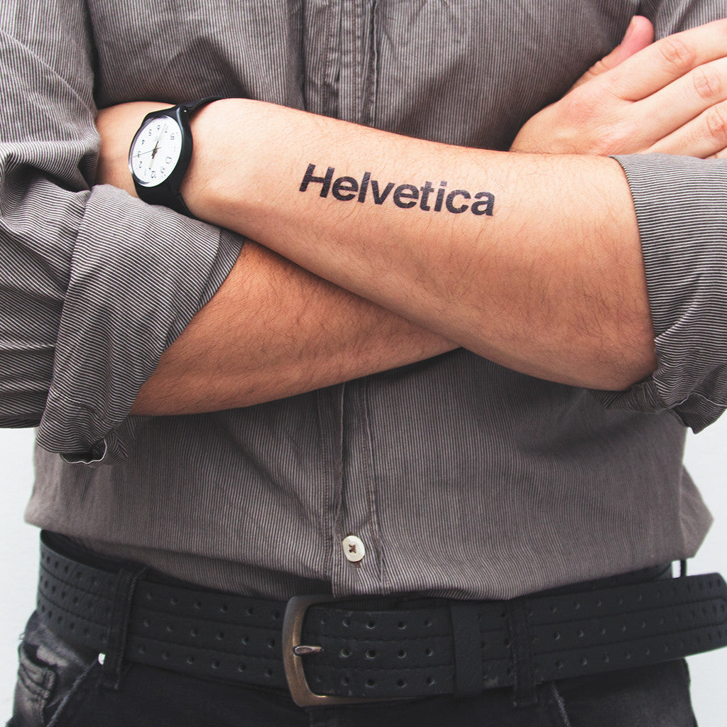tatuaje helvetica