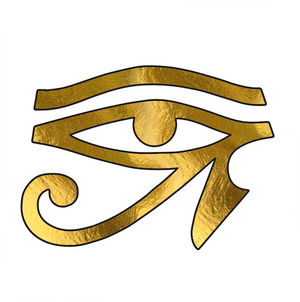 golden horus eye tattoo