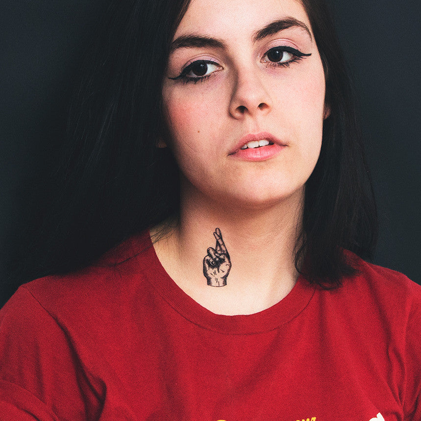 fingers crossed tattoo