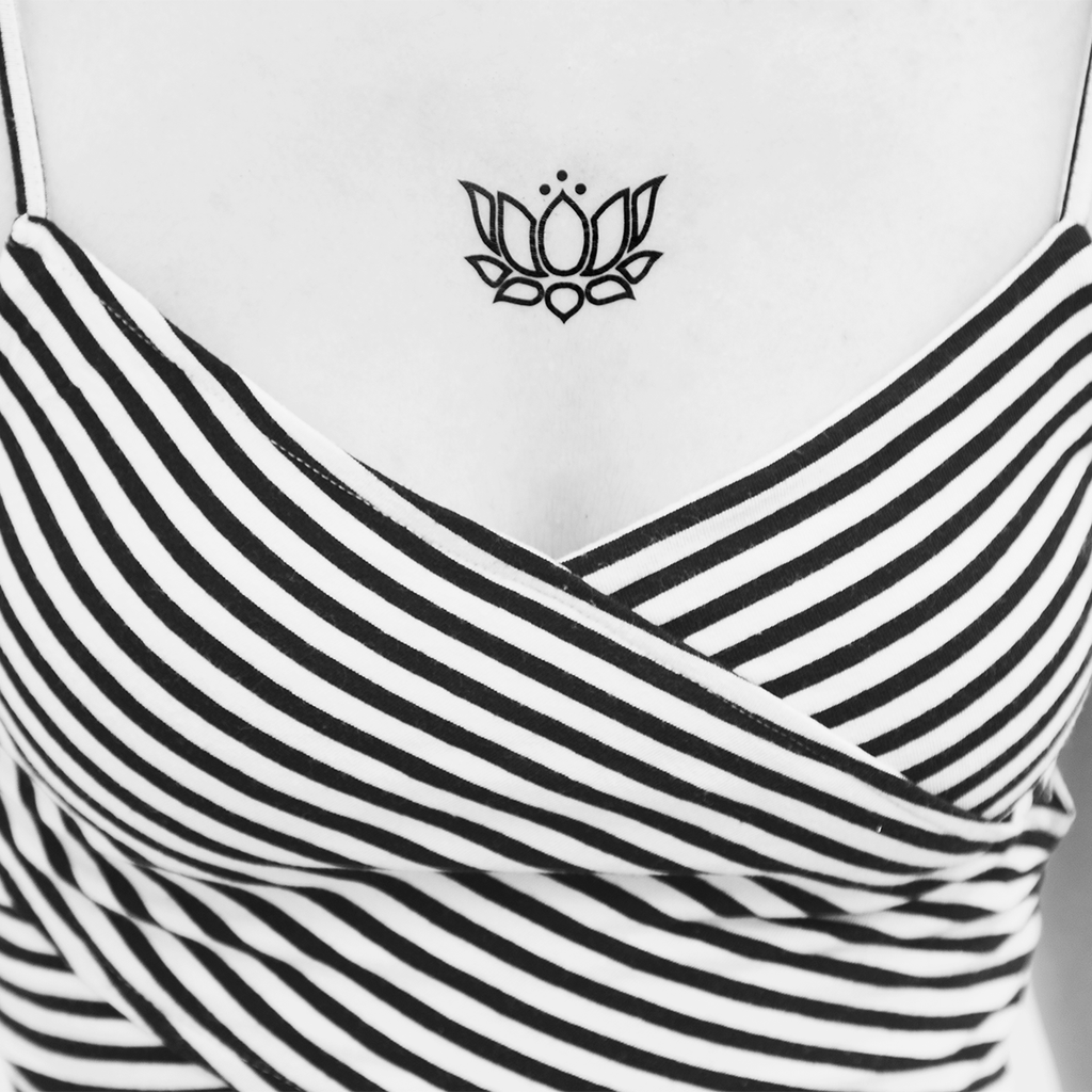 tattoonie temporary tattoos lotus flower