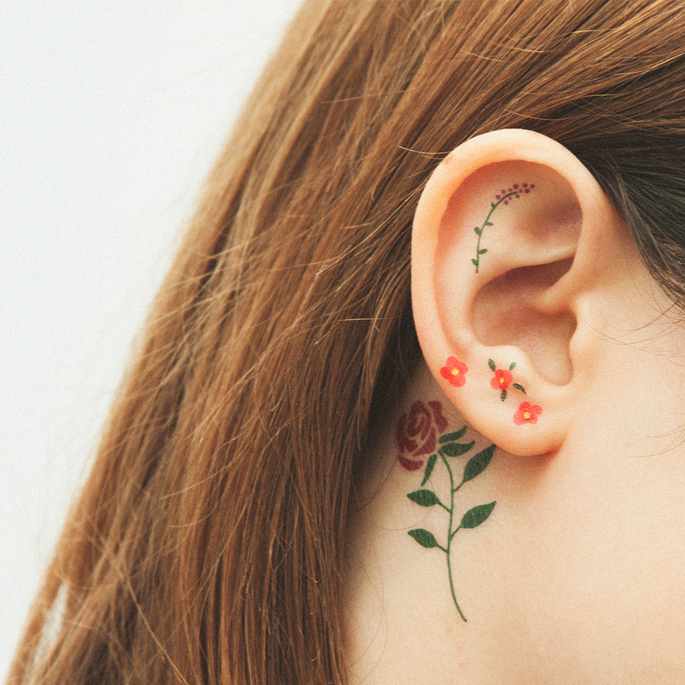 tatuaje flores