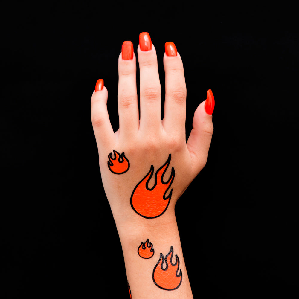 flames tattoo / tatuaje llamas