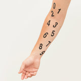 numbers tattoo