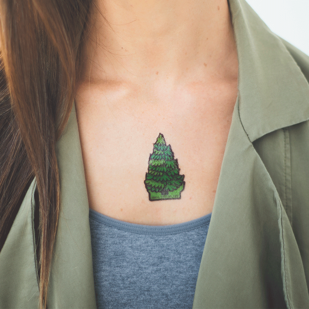tatuaje ambientador de pino