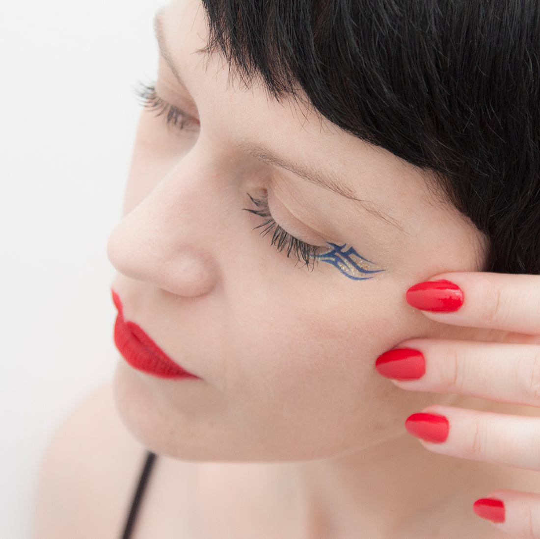 tatuaje tribal purpurina