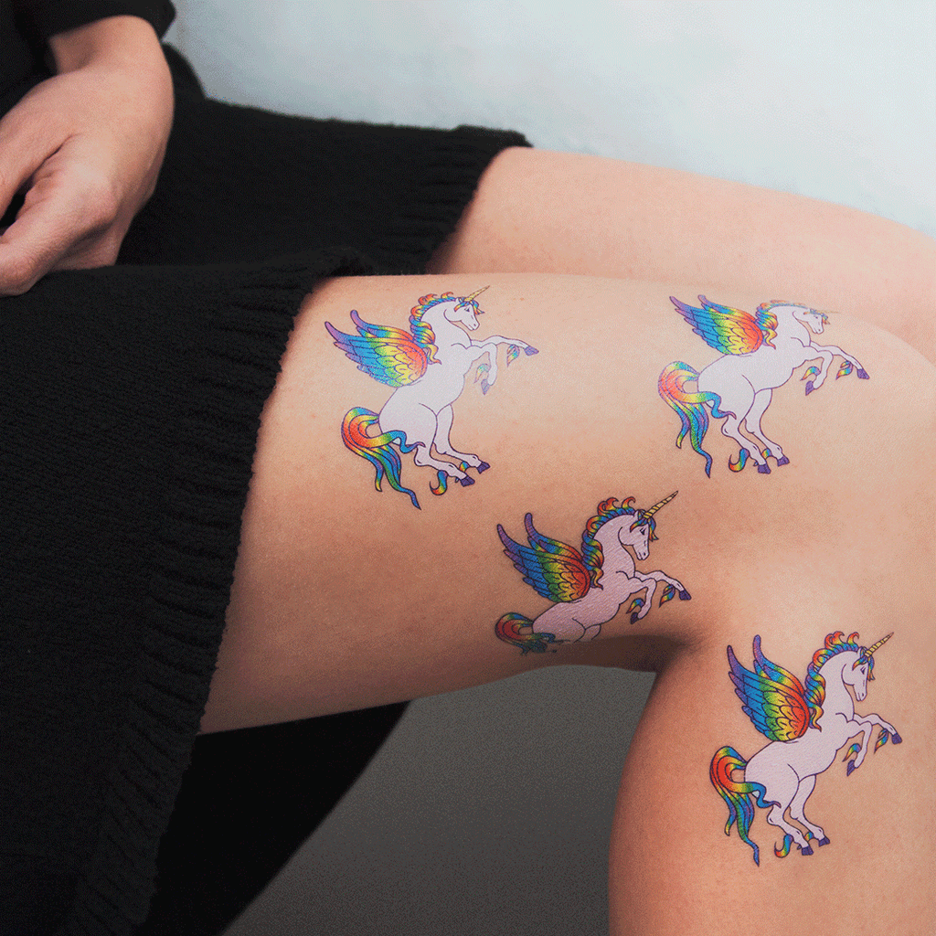 tattoonie temporary tattoos unicorn