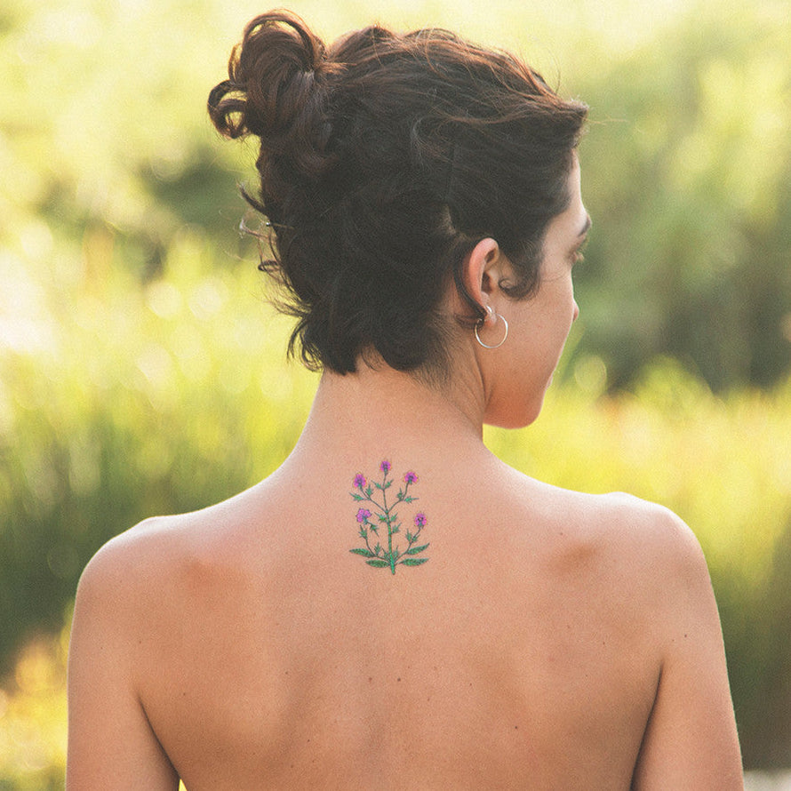 Tattoonie Temporary Tattoos voynich plant flowers
