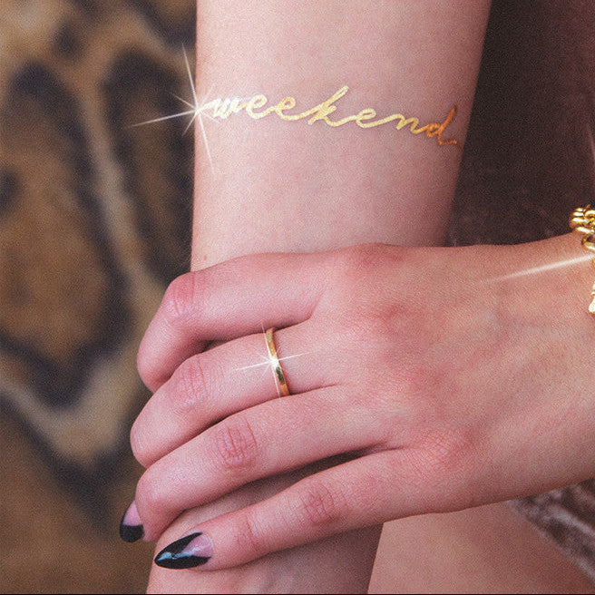 Tattoonie Temporary Tattoos golden weekend