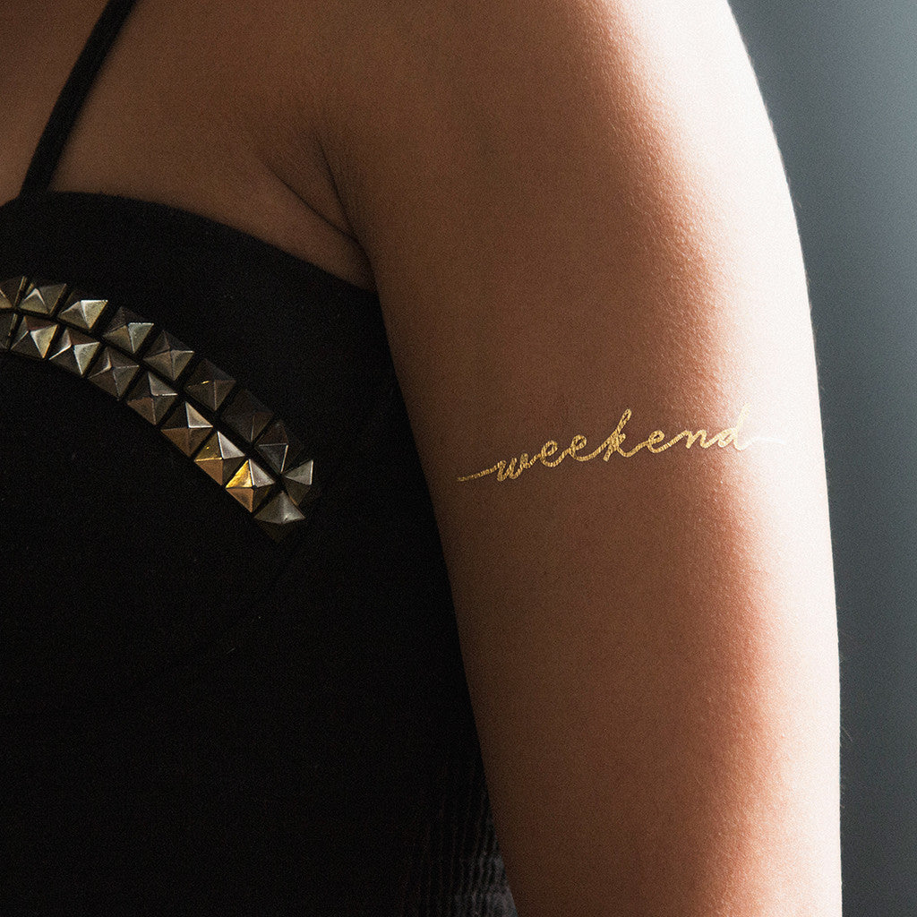Tattoonie Temporary Tattoos golden weekend