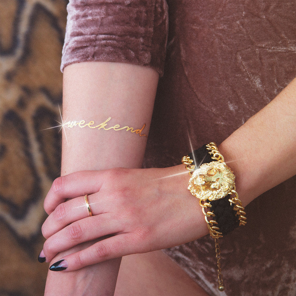 Tattoonie Temporary Tattoos golden weekend