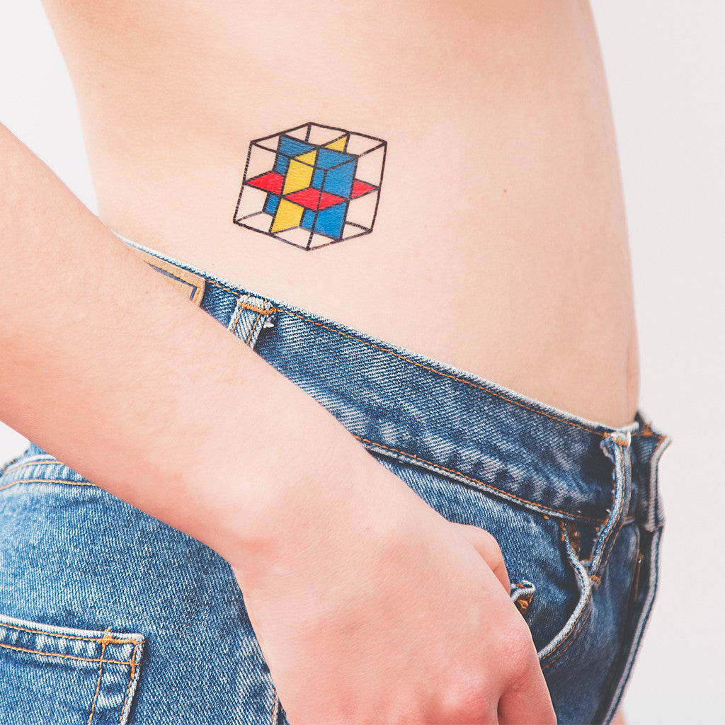 Tattoonie Temporary Tattoos xyz cube